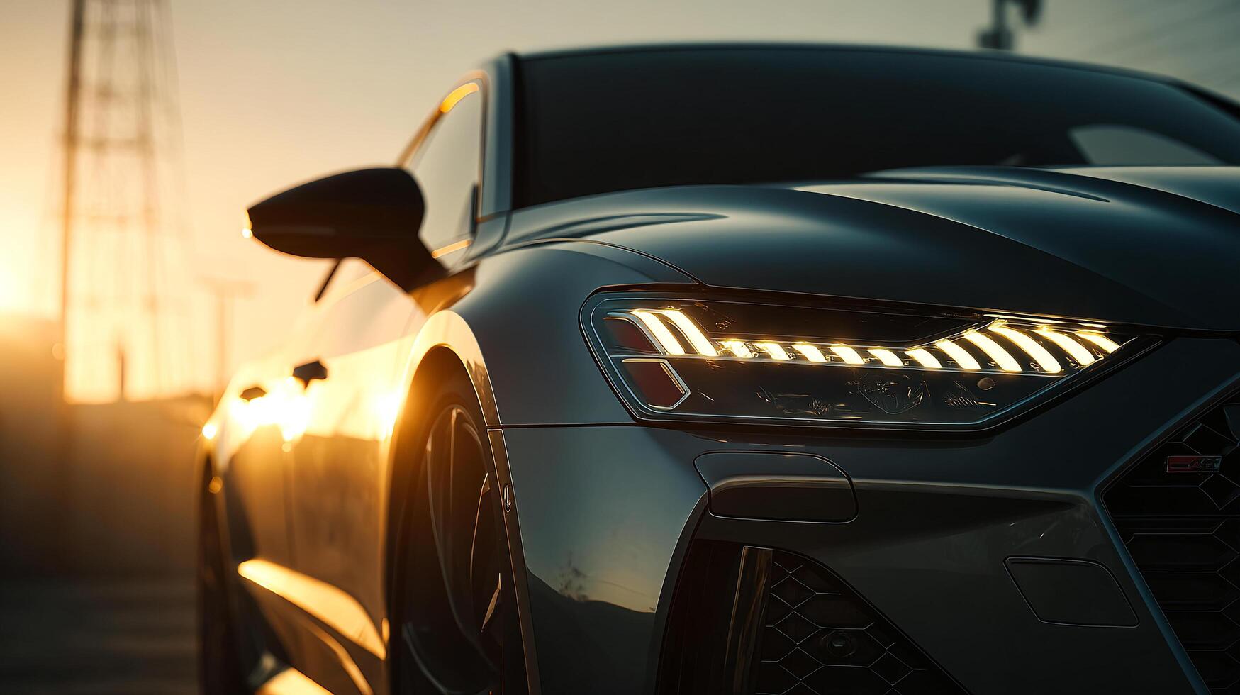 Texture-rich car body in photo image