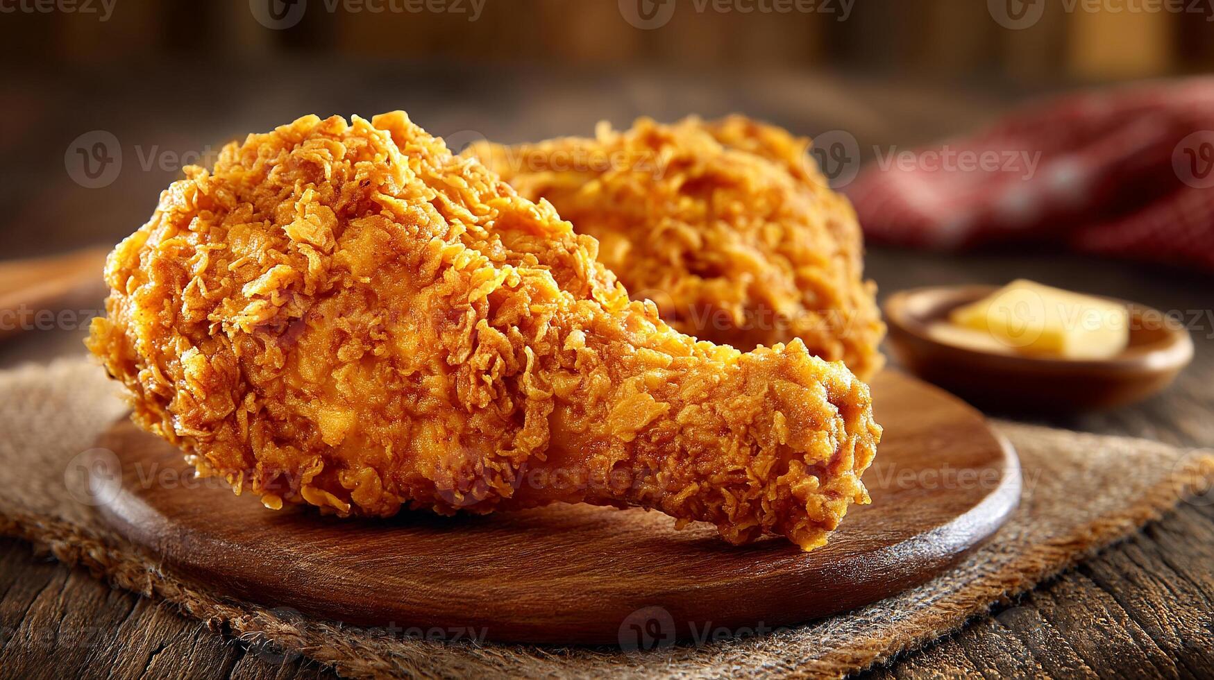 High-resolution photo of crispy fried-chicken-leg wallpaper