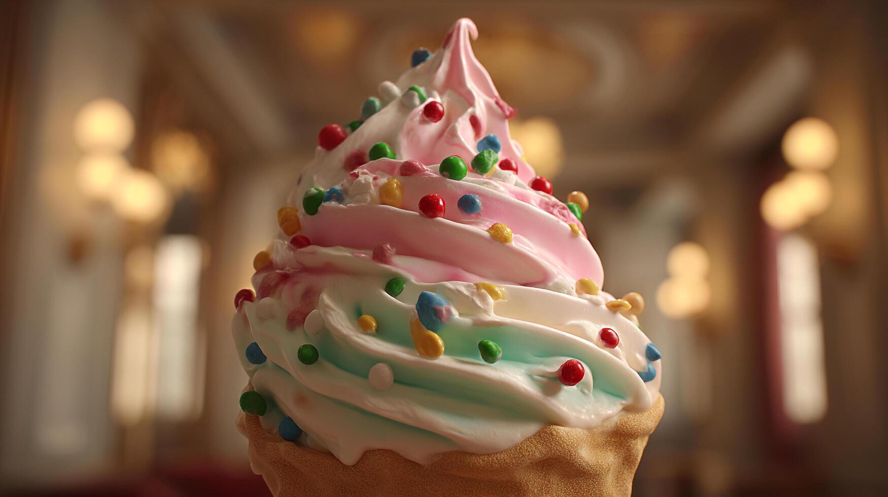 Ice cream photo shown in elegant photography
