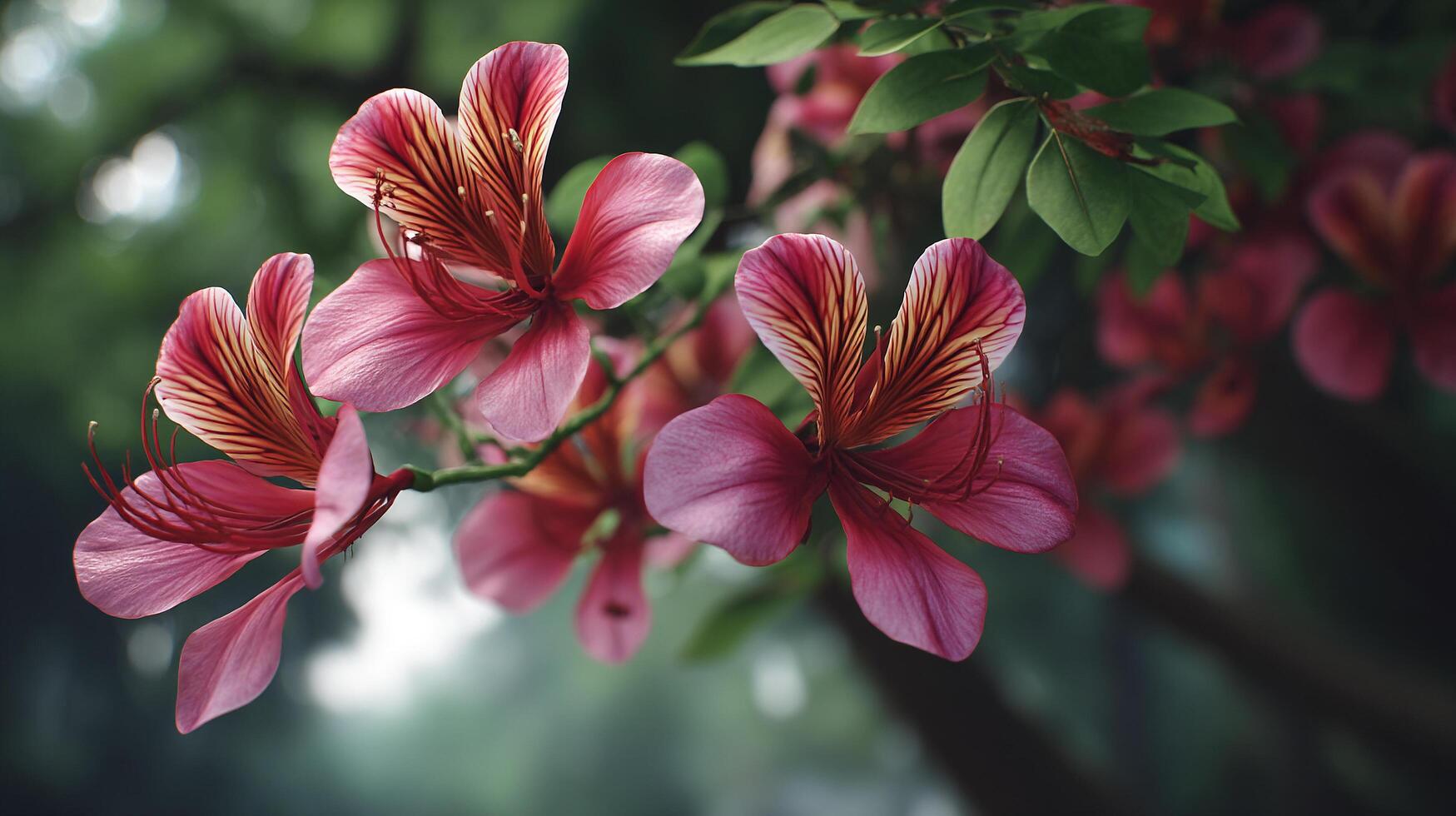 Flower in bloom captured in detailed nature wallpaper photo