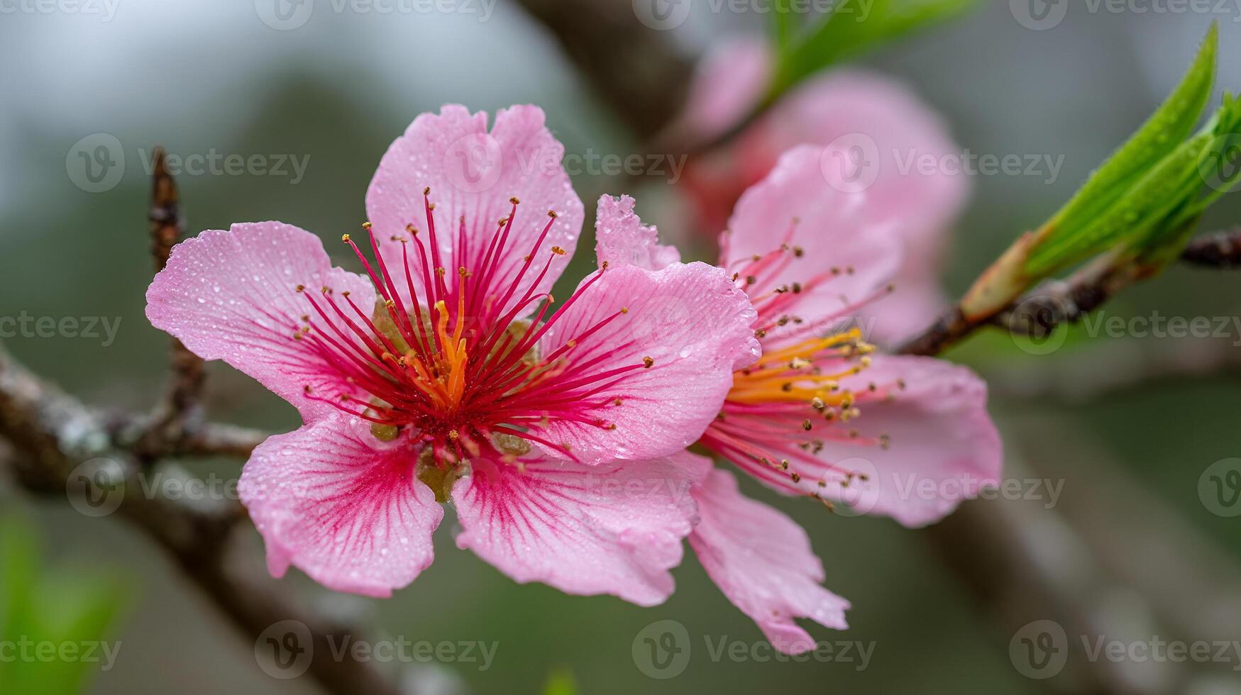 Sharp petal flower captured in warm spring wallpaper photo