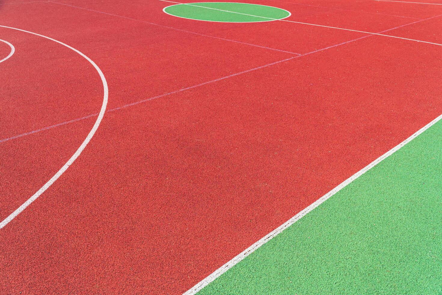 Outdoor basketball court. Sports court photo