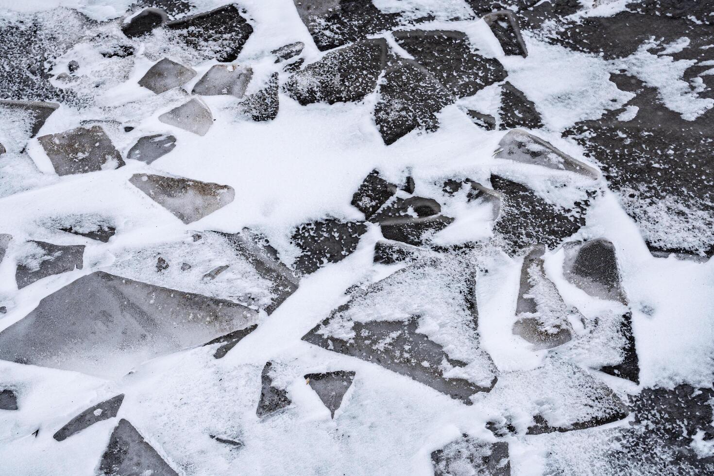 Cracked ice background texture photo