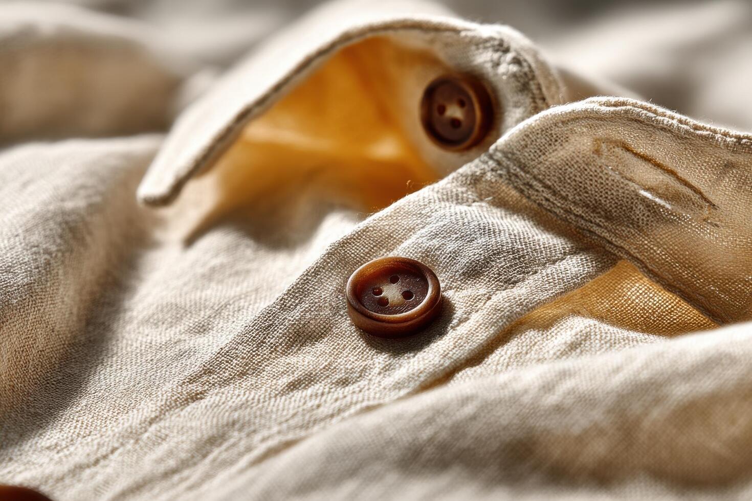 A close up of a button on a shirt photo