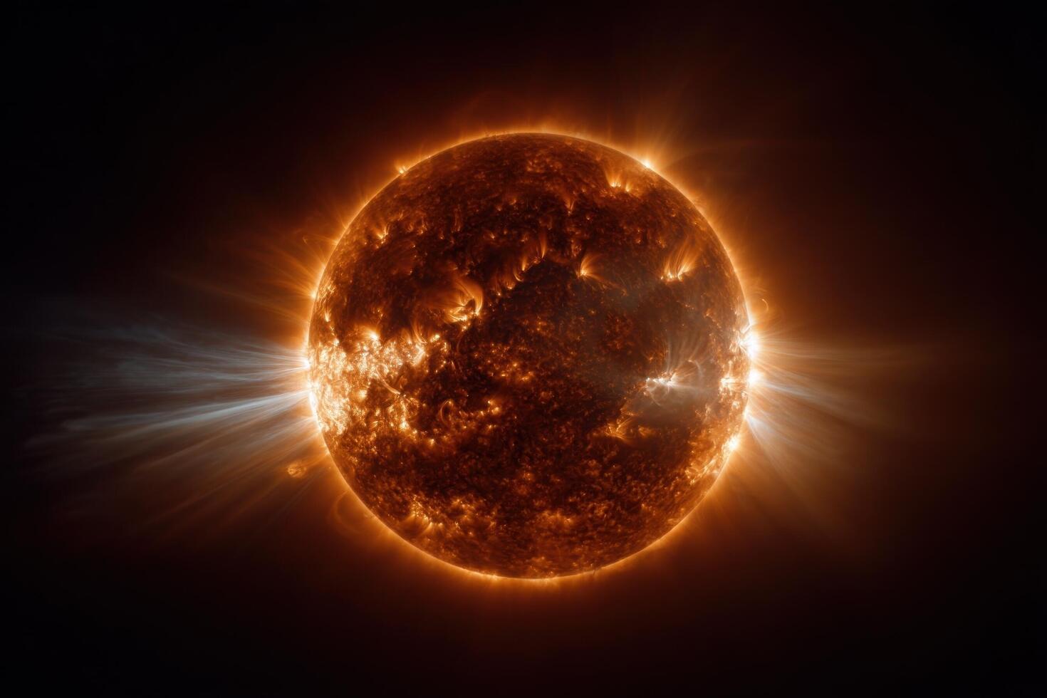 The sun is seen in this image taken by nasa's solar observatory photo