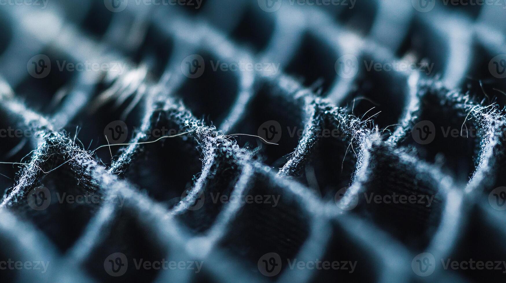 Detailed View of Fur Accumulation in an Indoor Air Filter photo