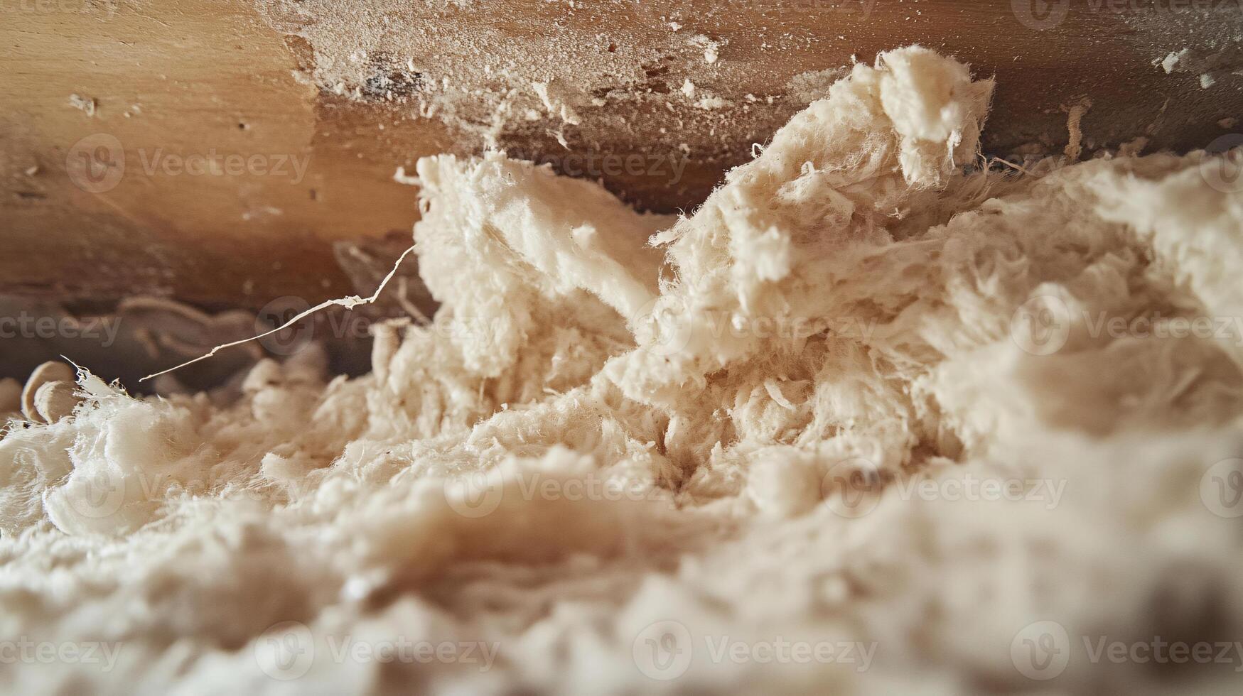 Intimate View of Damaged Insulation from Rodent Activity Hiding Under a Sink photo