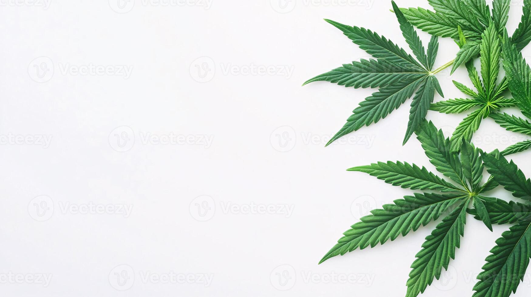 High-quality cannabis bud and rolled joint isolated on white background photo