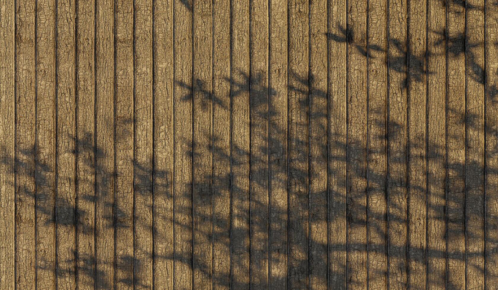 Background, wooden floor shadow, wood pattern, wood planks with shadow, 3D illustration. photo