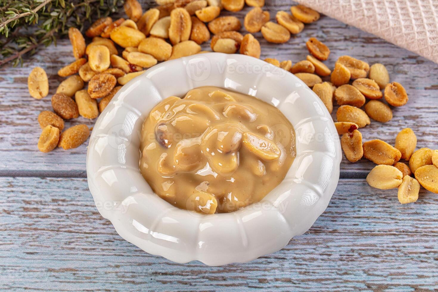 Peanut butter in a bowl photo