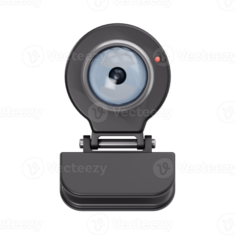 Computer web camera icon 3d render png