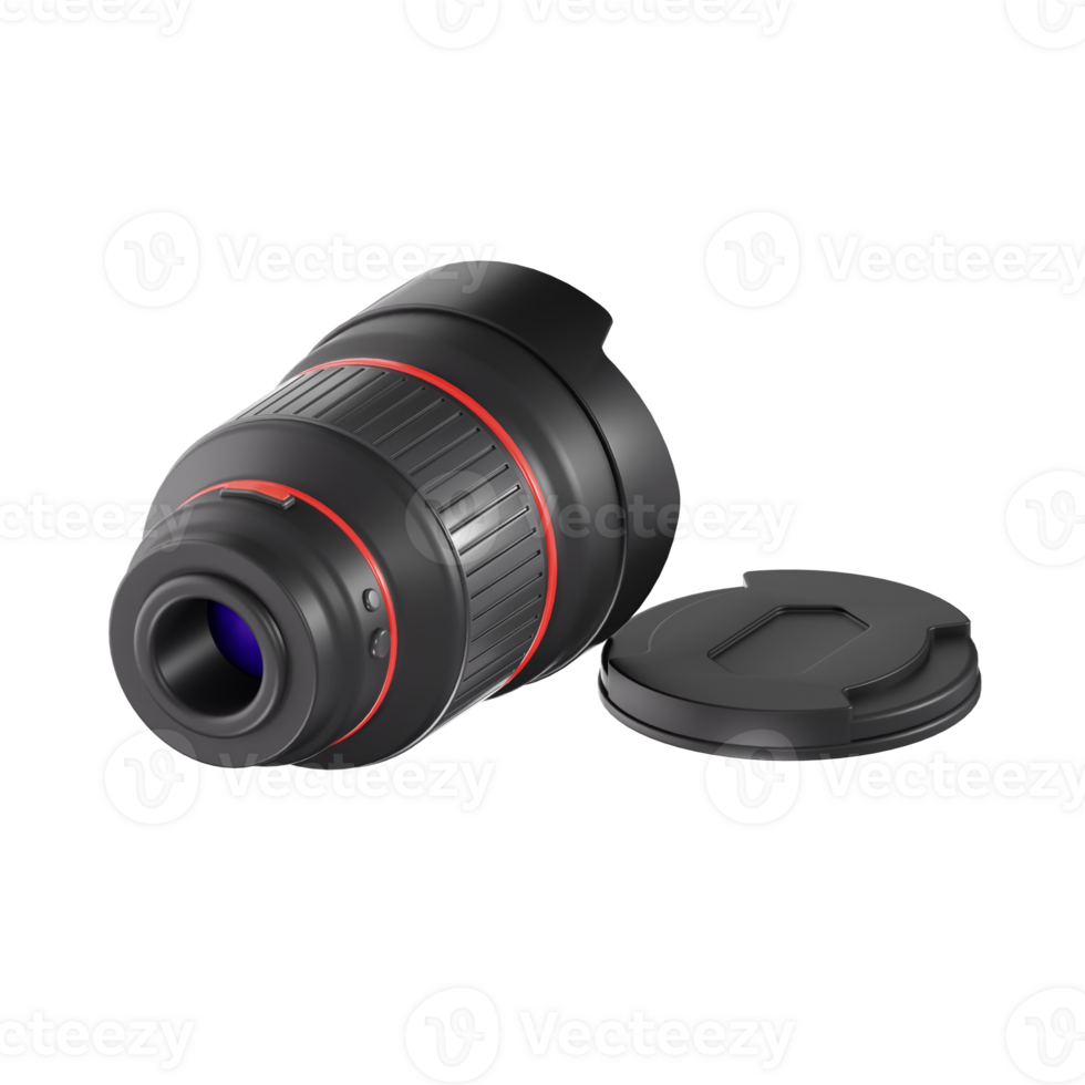 3d camera lens with cap png
