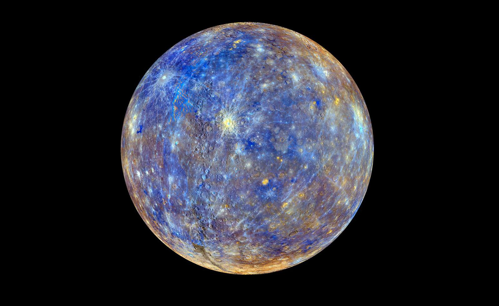 View of planet Mercury in space. photo