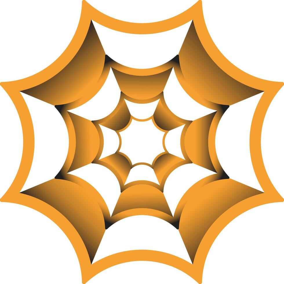 Abstract orange web design element for websites vector