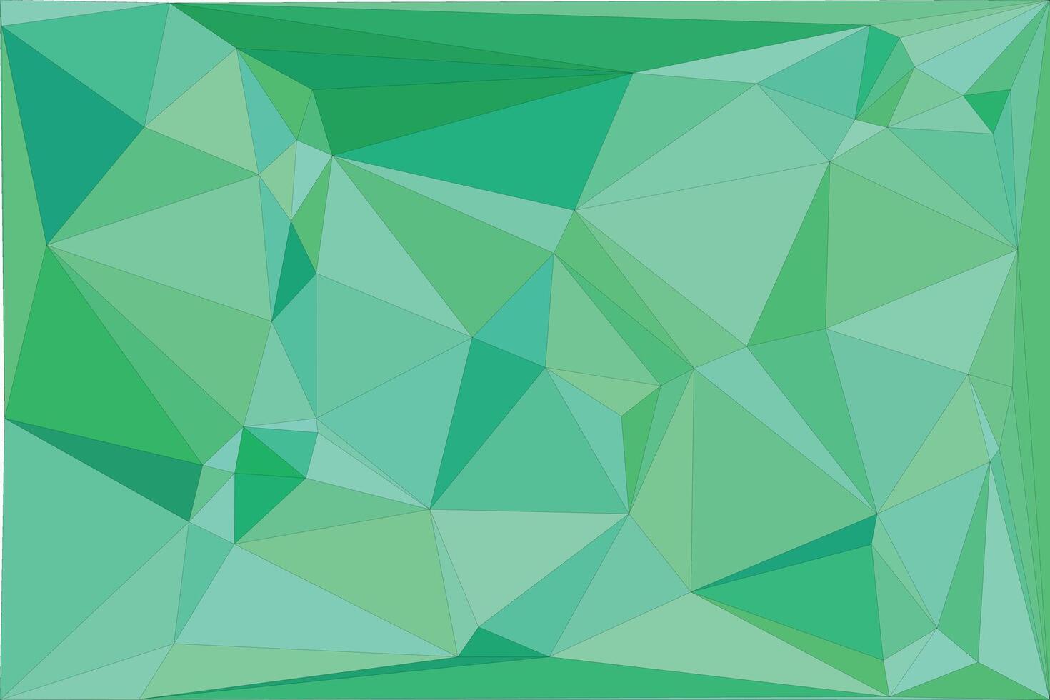 Abstract green geometric polygon background design vector