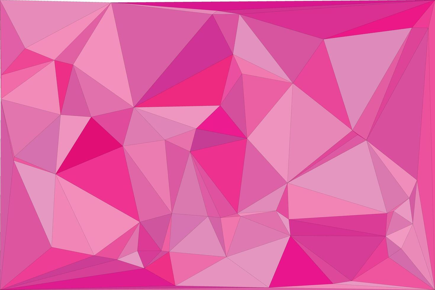 Abstract pink geometric triangular pattern background design vector