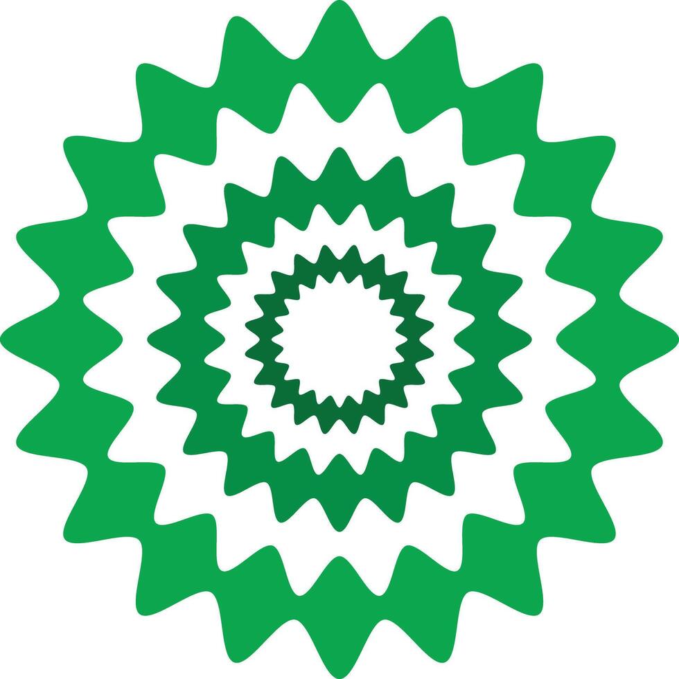 Green and white abstract mandala design for print vector