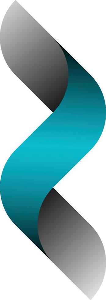 Abstract swirling teal and gray design for backgrounds vector