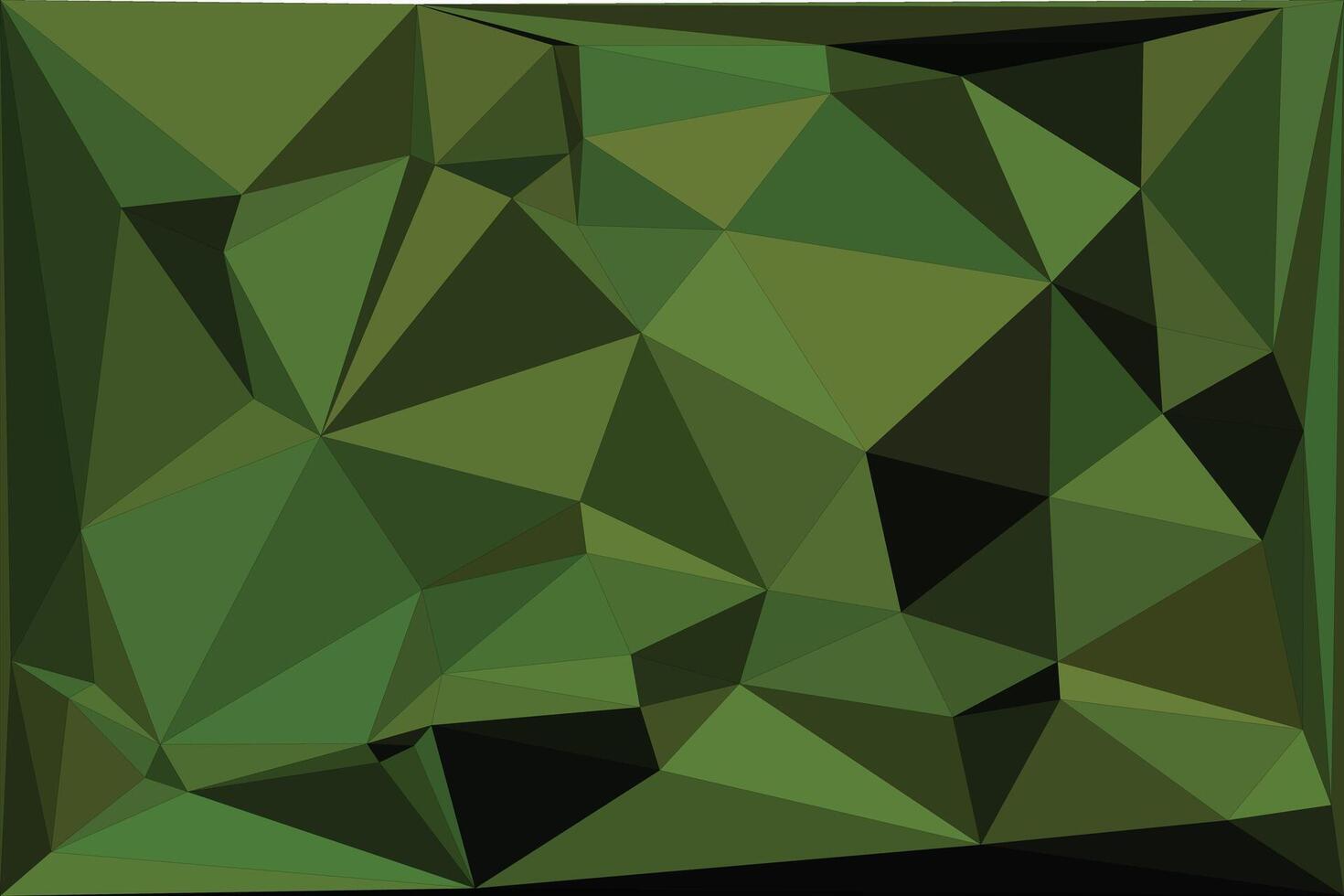 Abstract green low polygonal background texture for design vector