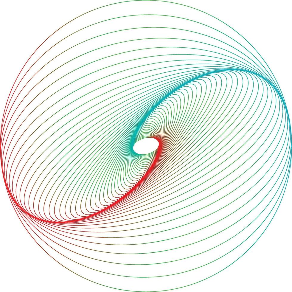 Abstract swirling lines gradient background design vector