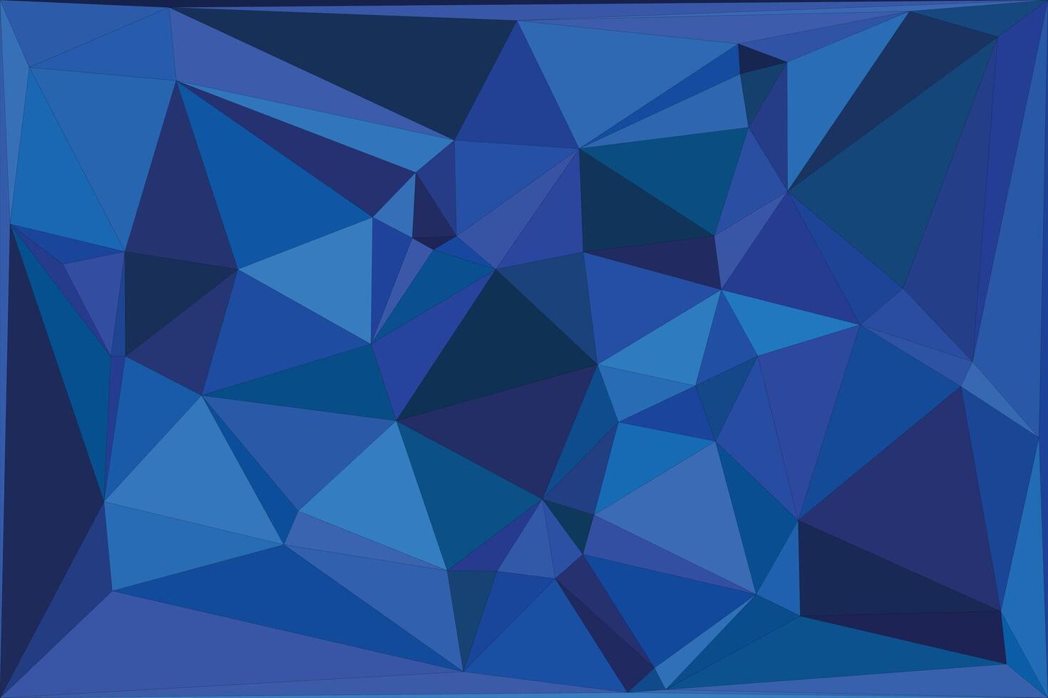 Abstract blue geometric polygon background design for print and web vector