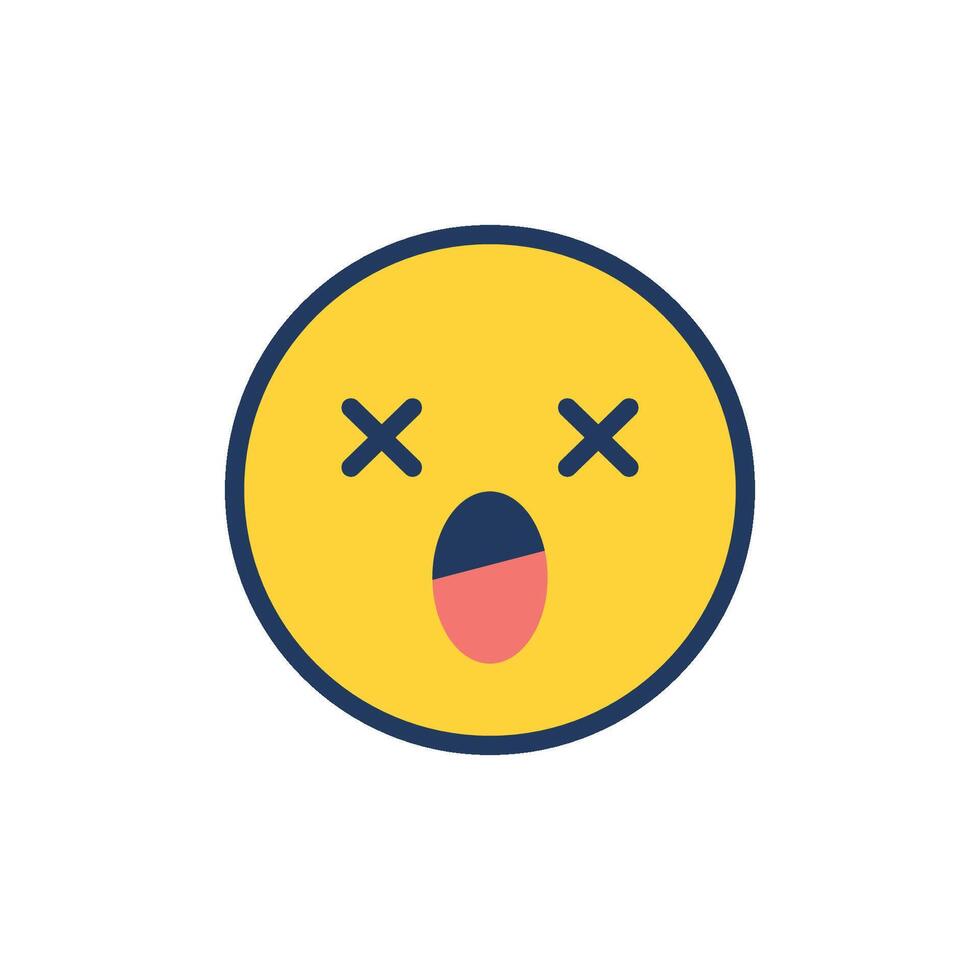 sleepy Emoji or emoticon vector
