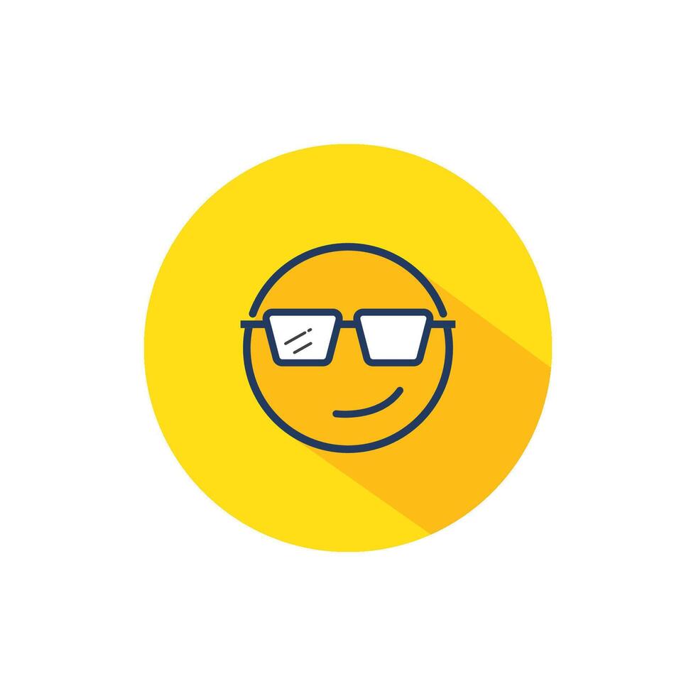 Cool Emoji or emoticon expression vector