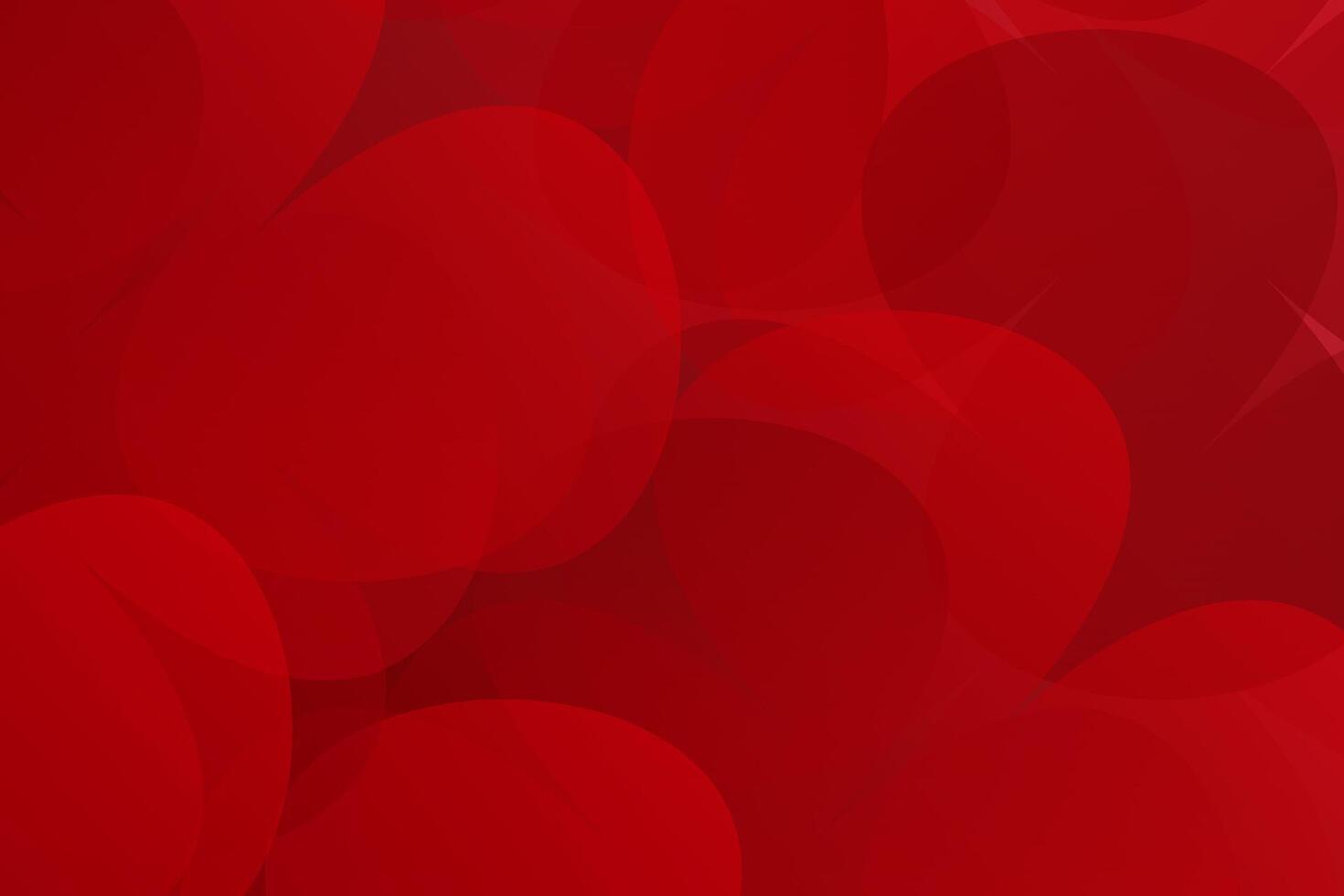 Red background abstract floral shapes gradient illustration design vector