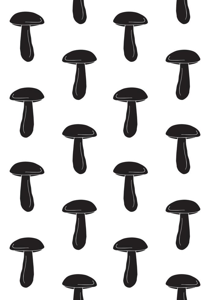 Seamless patterns of hand drawn doodle sketch Orange cup boletus isolated on white background vector