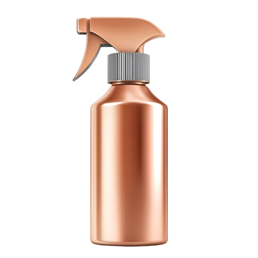 Colorful Spray Bottle with Gradient Purple and Blue Solution on Transparent Background png