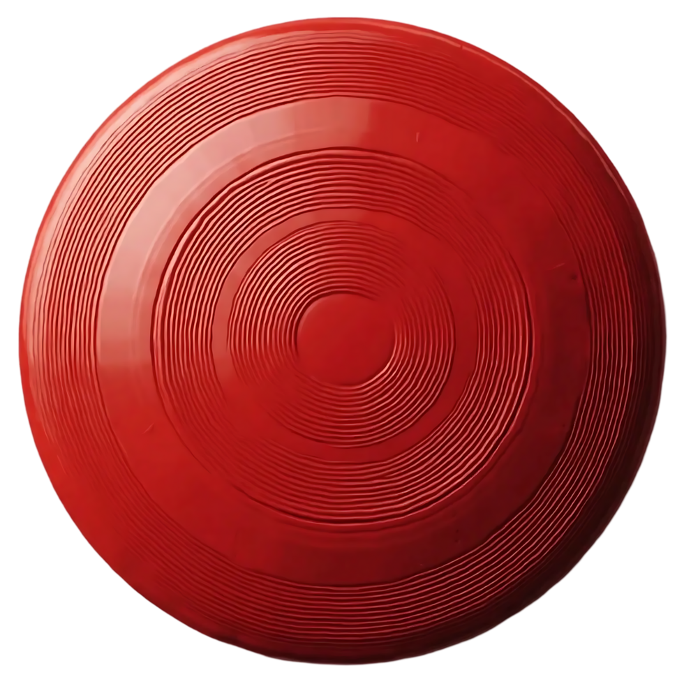 Red Circular Disc with Concentric Rings Texture png