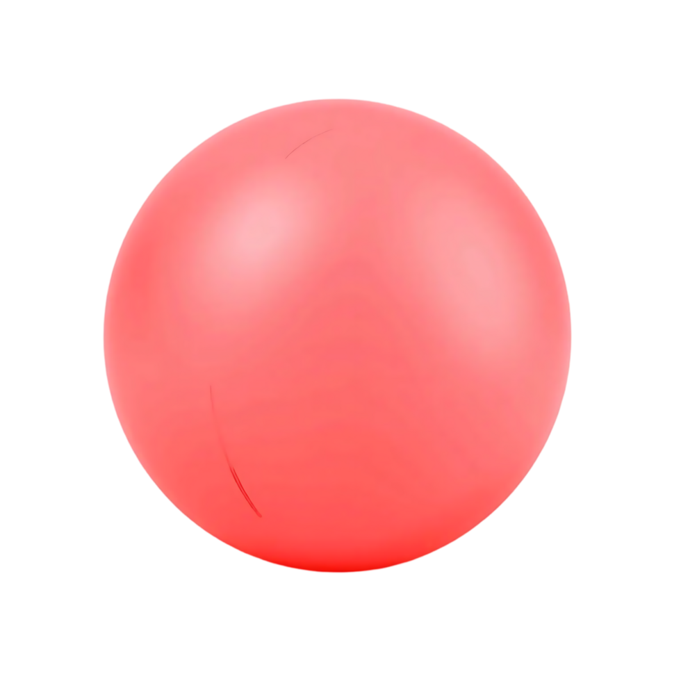 Red Sphere, Round Ball, Smooth Surface, Exercise Equipment, Toy, Inflatable, Play, Fitness, Sport, Gym Ball png