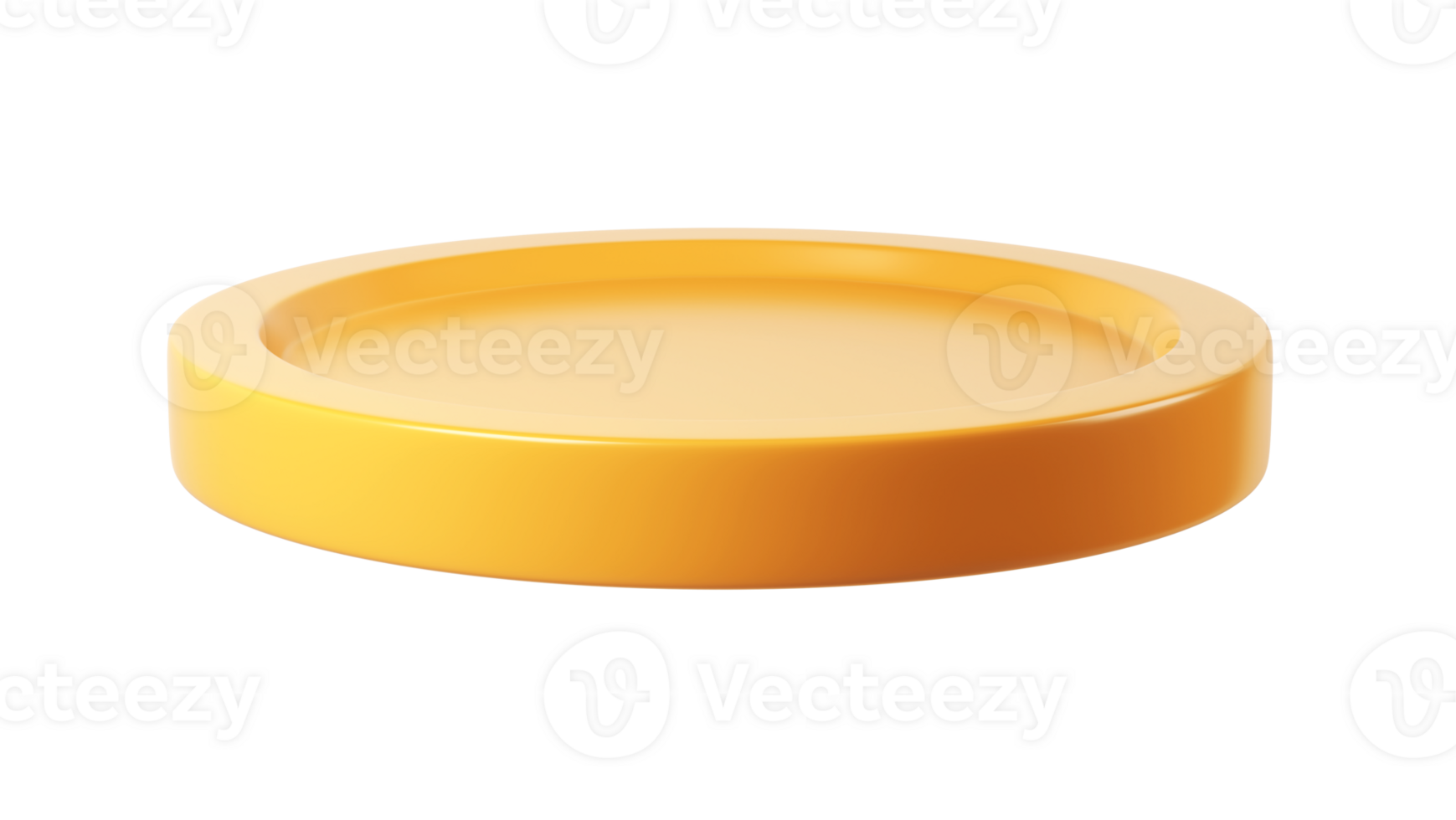 3d render icon Gold coin rotating against a transparent background, symbolizing while and investment concepts finance emphasizing wealth and prosperity png