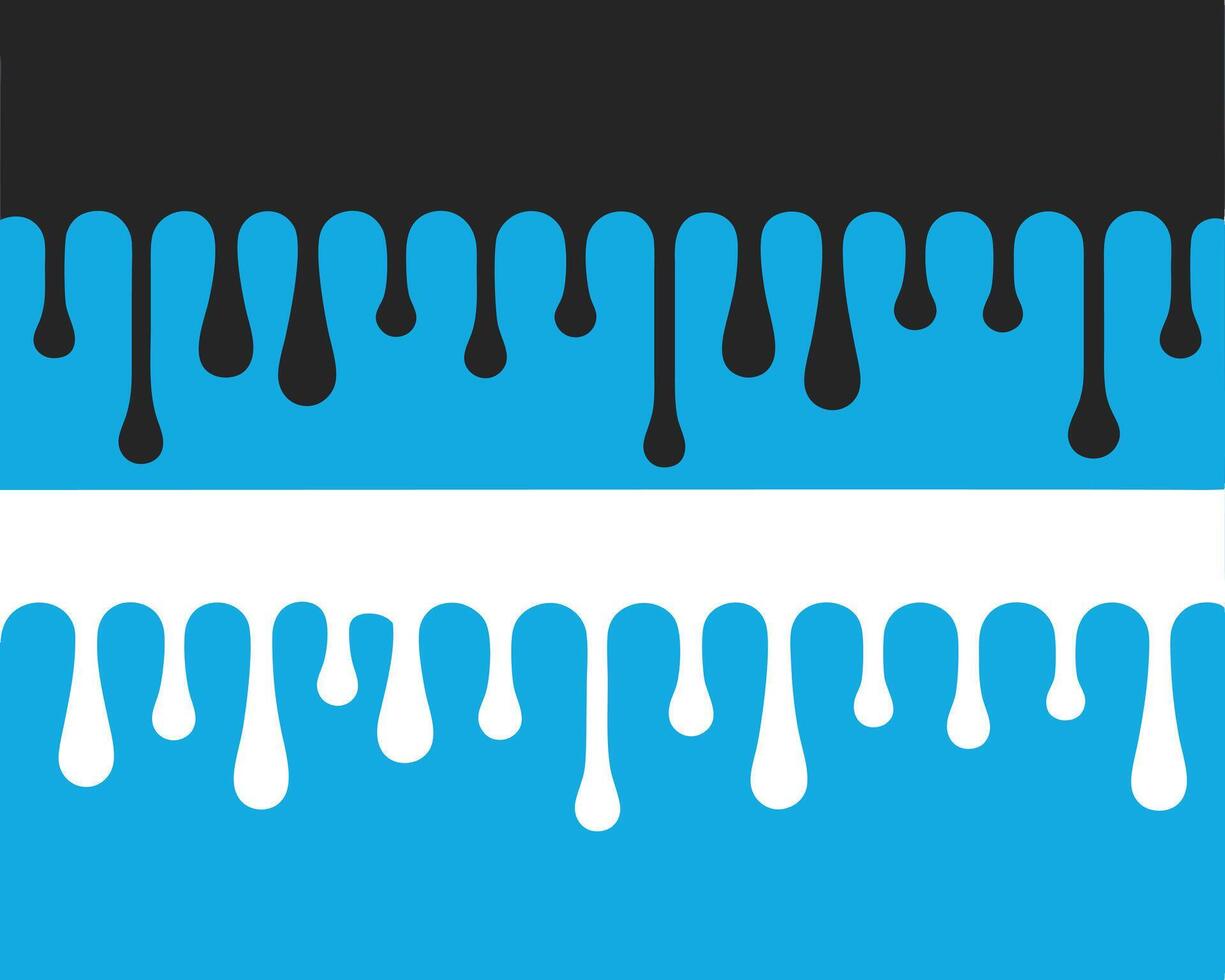 Abstract drip design in blue and black colors for background or decorative elements vector