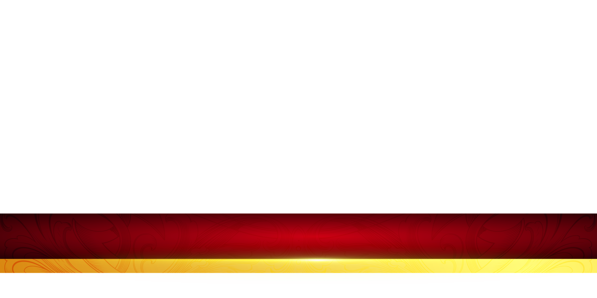 Red Floral Lower third on a Transparent Background png