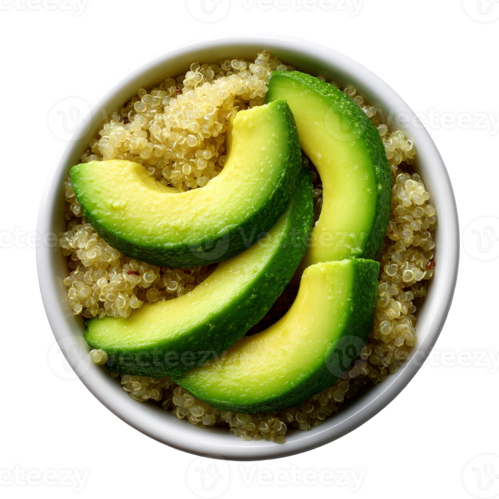 Avocado quinoa bowl png