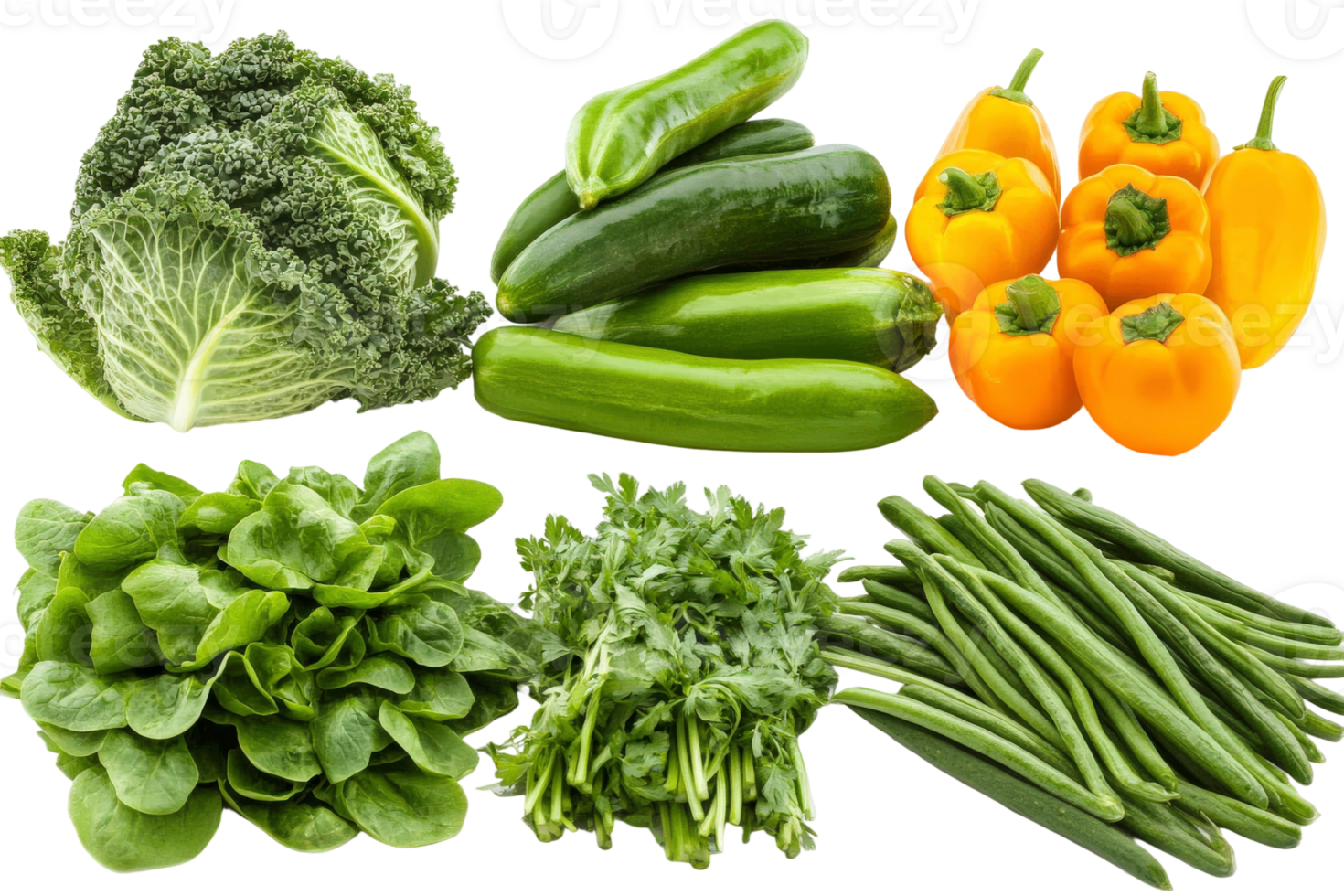 A variety of vegetables including broccoli, peppers, and spinach png