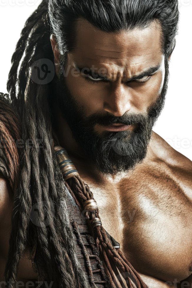 A man with dreadlocks and a beard png
