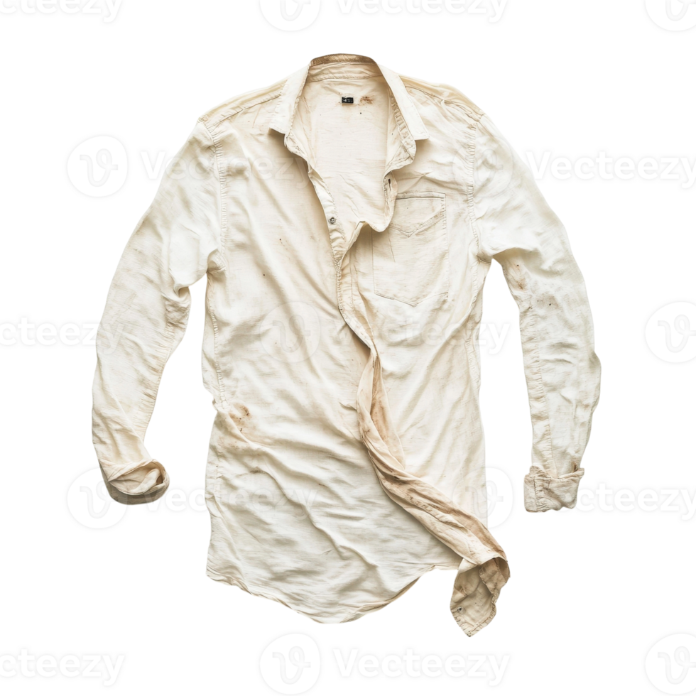 A shirt is laid out on a black background png