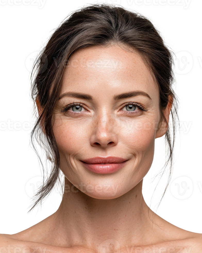 A woman with a very clear skin png