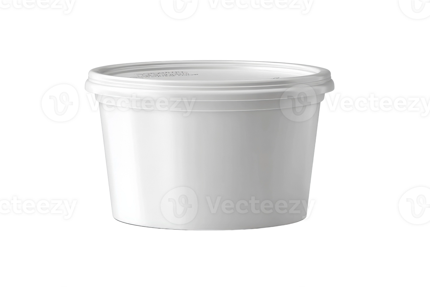 A white plastic container on a black background png