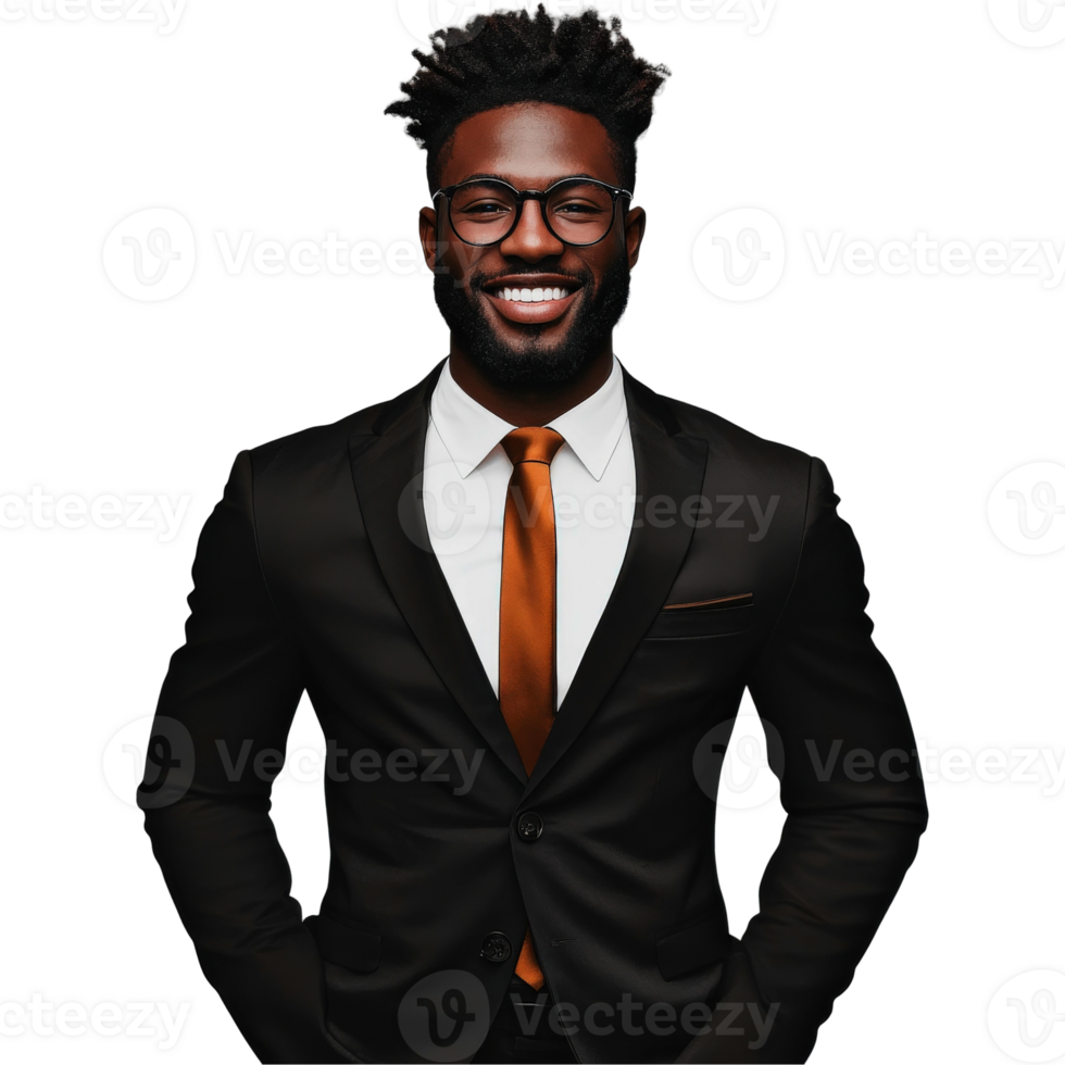 A man in a suit and tie png