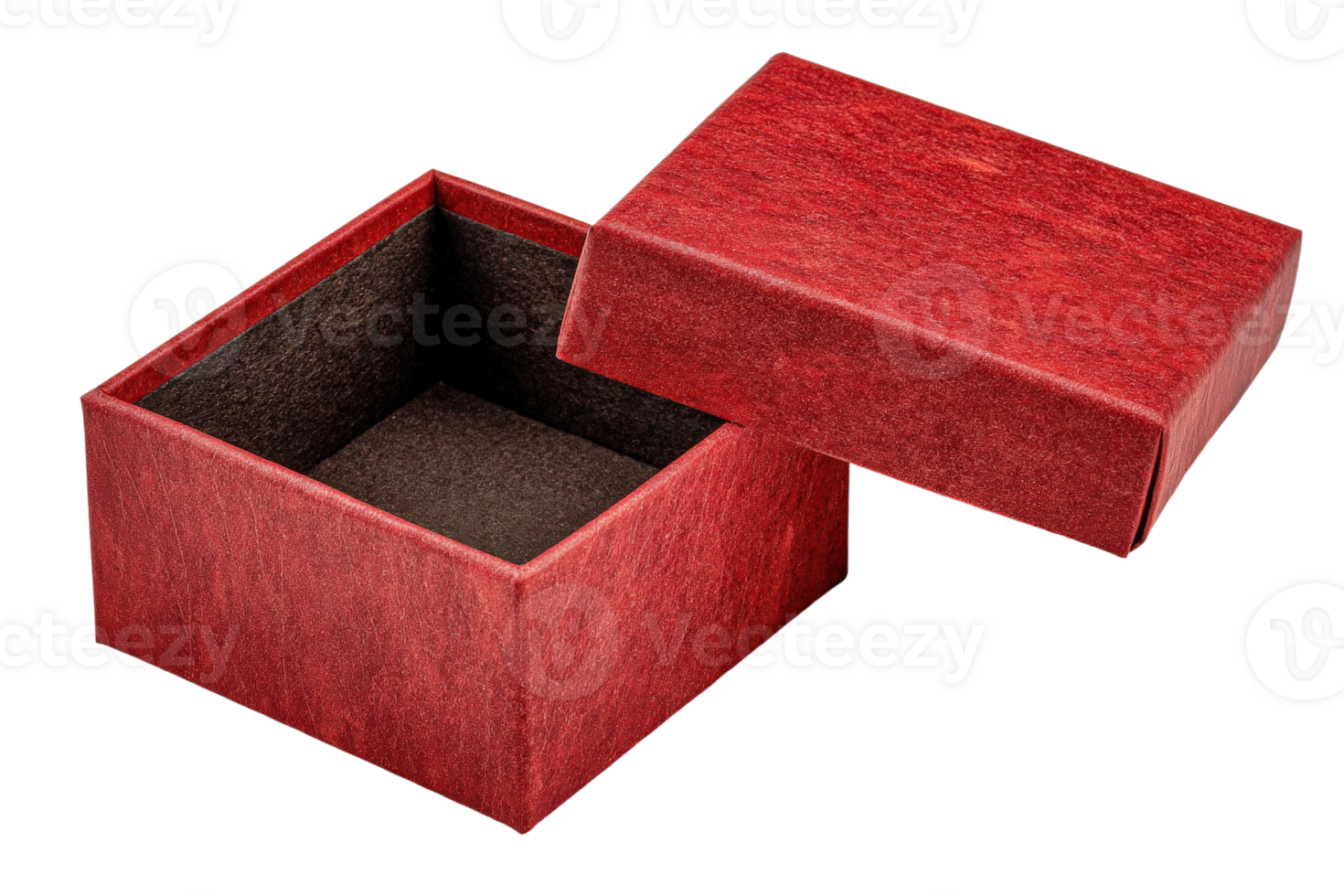 Red box isolated on black background png