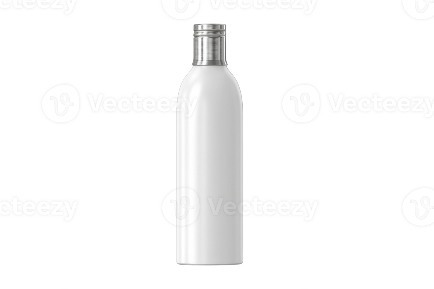 A white bottle with a black background png