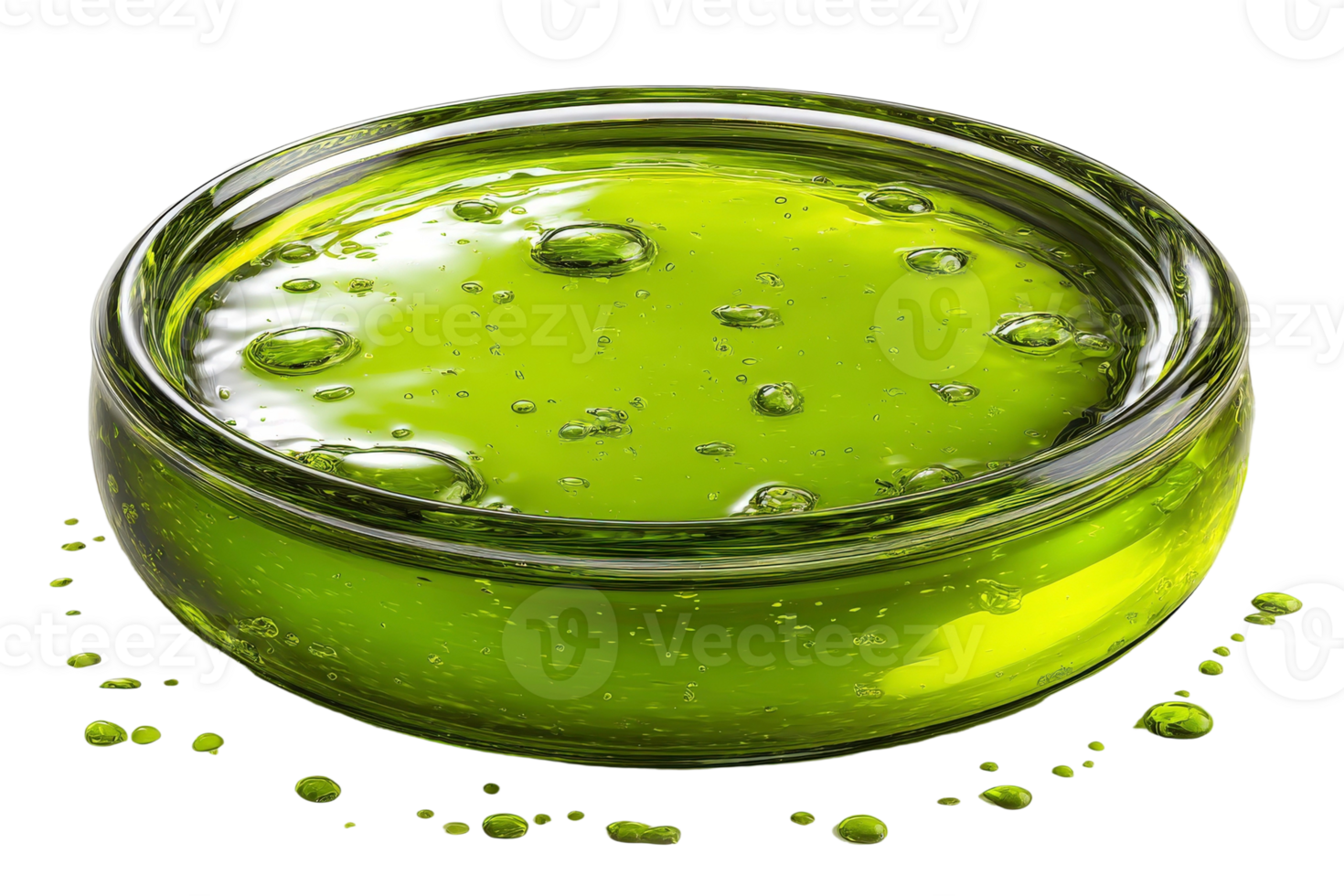 A glass bowl filled with green liquid png