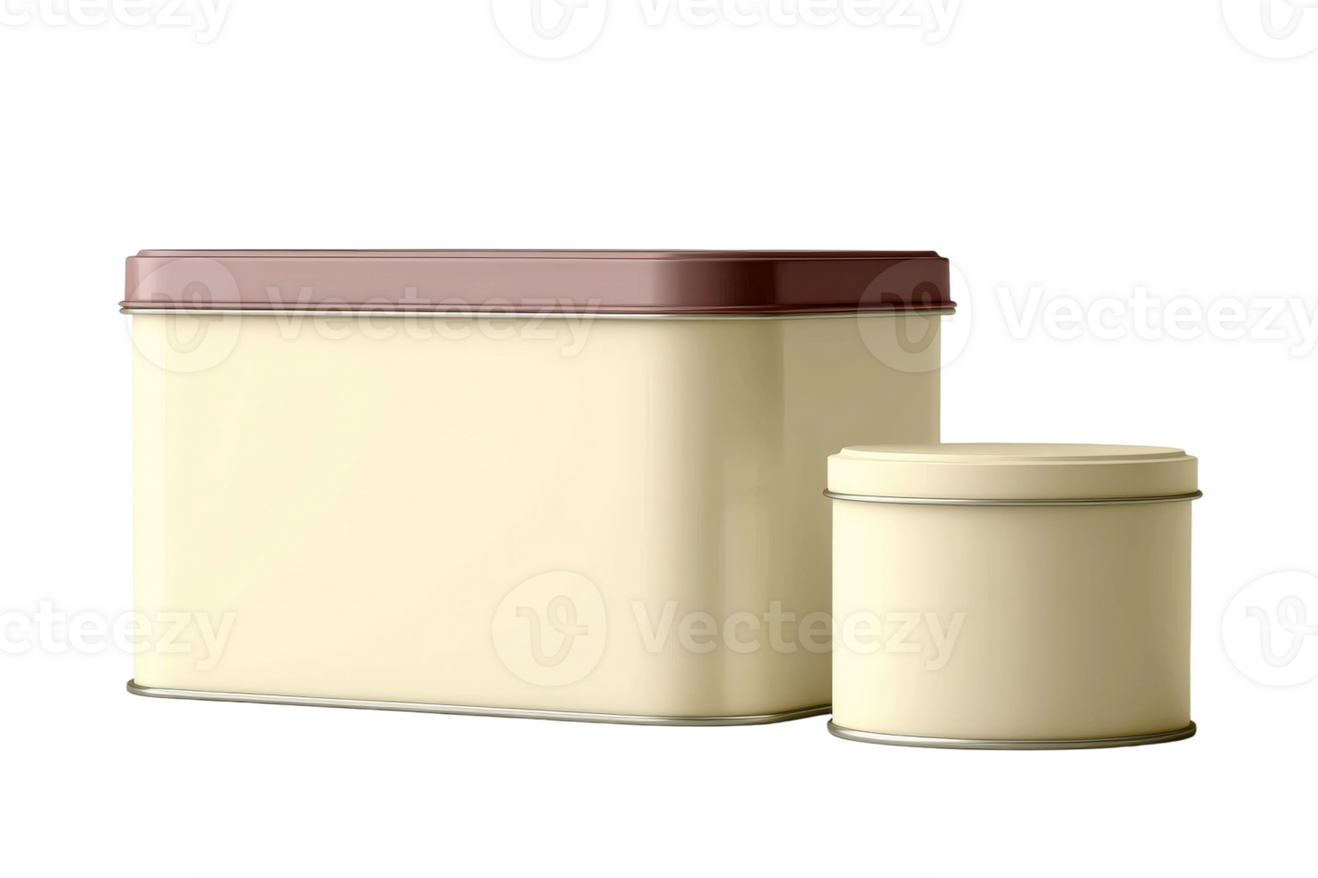 Two white and pink containers with lids png