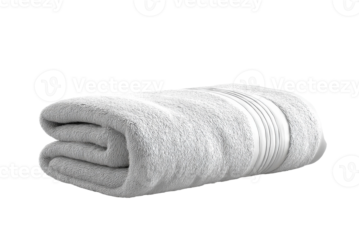 A white towel folded on a black background png