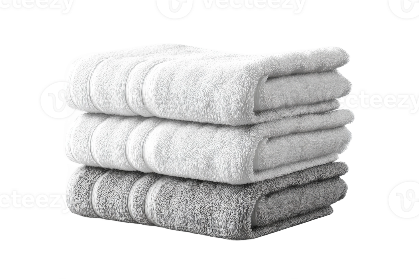 Three towels stacked on top of each other png