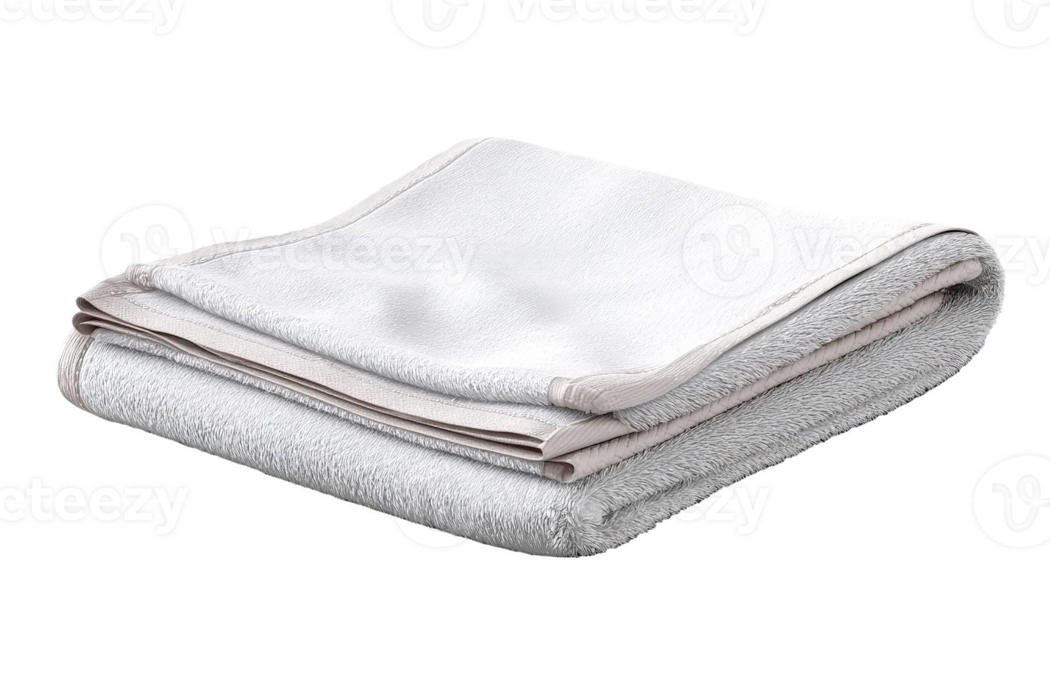A folded white towel on a black background png