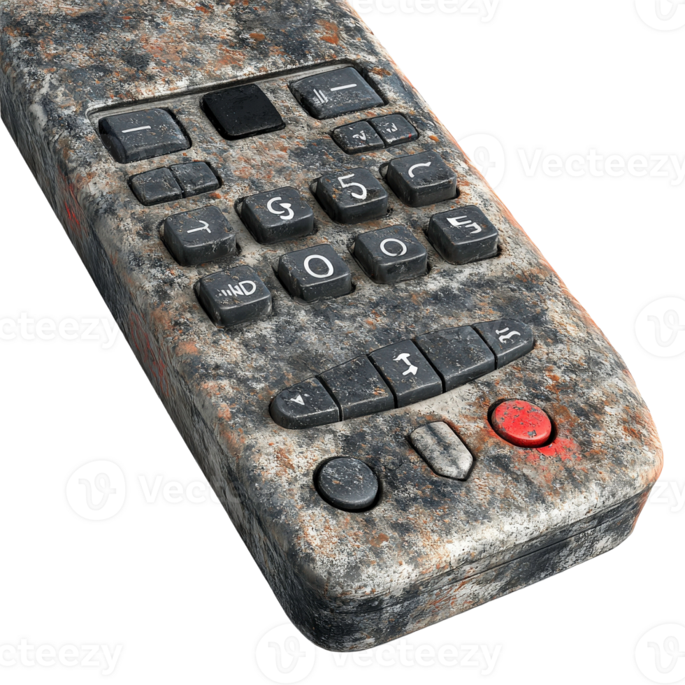 A remote control that is covered in a rock pattern png
